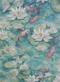 Matthew Williamson Carta da parati Water Lily - Jade