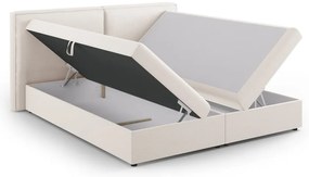Letto boxspring color crema con contenitore 180x200 cm Arendal – Cosmopolitan Design