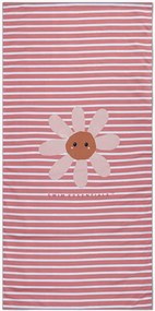 Telo mare per bambini in microfibra con custodia Daisy Flower