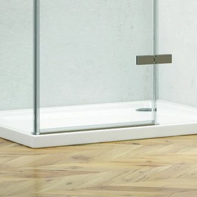 Box doccia 120x70 anta battente vetro anticalcare 8mm altezza 200h KT5000 - KAMALU
