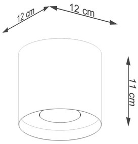 Sollux SL.1282 - Faretto MIKA 1xGU10/10W/230V grigio