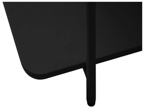 Tavolino da salotto nero in metallo 55x110 cm Yuba – Unique Furniture