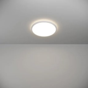 Eglo 901446 -Plafoniera LED da esterno ROVITO 13,9W/230V diametro 30 cm IP44 bianco
