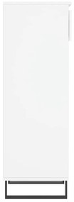 Scarpiera Bianco Lucido 40x36x105 cm in Legno Multistrato