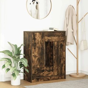 Credenza Con Cassetti E Ante Rovere Fumo 73x31x90 Cm /