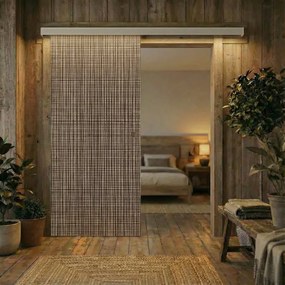 Porta scorrevole sinistra Canapa in vetro grigio, L 88 x H 215 cm, con binario Meli