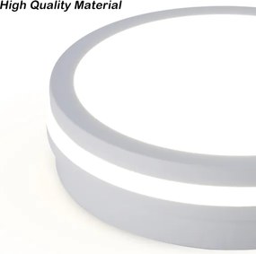 Brilagi - Lampada da esterno LED con sensore BENE LED/24W/230V Ø 26 cm bianca IP54