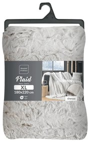 Coperta greige in pelliccia finta 180x220 cm Alaska – douceur d'intérieur