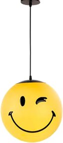 Lampadario Pop Lampadario Smiley oro E27 Ø30cm oro paralume oro E27 Ø30cm