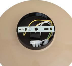 Plafoniera retrò beige con vetro opale - Lila