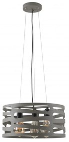 Apparecchio a sospensione grigio con paralume in metallo Marisa - GTV