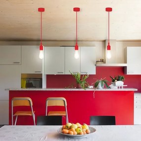 Rabalux 1414 - Lampada a sospensione ROXY E27/40W rosso
