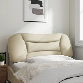 Cuscino testiera crema 100 cm in tessuto