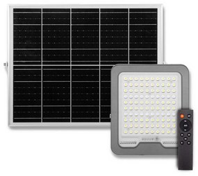Faro LED Solare 200W IP66 Telecomando Incluso 3.000 lumen - SERIE PRO Colore Bianco Naturale 4.000K
