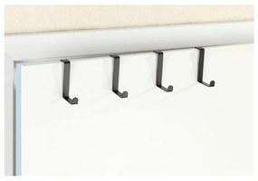 Set di 4 ganci per porte in nero opaco - Wenko