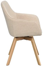 Set di sedie da pranzo beige in imbottito 2 pz Alison – Rowico