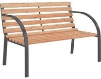 Panchina da Giardino 120 cm in Legno e Ferro cod mxl 46040