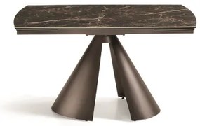 Tavolo da cucina allungabile 200 cm piano grčs porcellanato Marrone OSTUNI