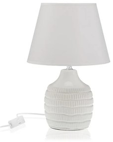 Lampada da tavolo (22 x 34 x 22 cm) - Bianco