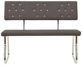 Panca 110 cm Grigio Antracite in Similpelle