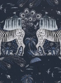 Clarke & Clarke Carta da parati Lost World - Navy