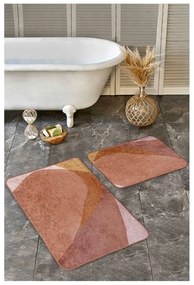 Set di tappetini per il bagno marroni in velluto 2 pz 60x100 cm – Mila Home