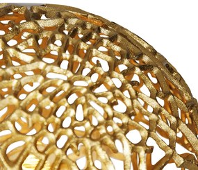 Lampada da terra Art Déco treppiede oro - Maro