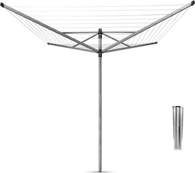 Stendino da giardino argentato 50 m Lift-O-Matic – Brabantia