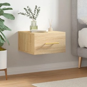 Comodino A Muro Rovere Sonoma 35x35x20 Cm /