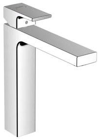 Rubinetto per lavabo getto laminare cristallino Vernis Shape cromato lucido HANSGROHE H 25 cm
