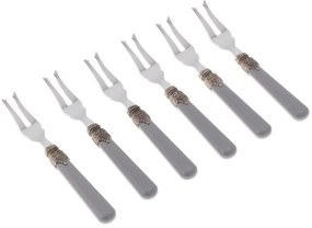 Forchetta Antipasto - Set 6 Pezzi - Classic - Posate Colorate -