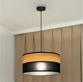 Lampadario sospeso con cavo ALBA 1xE27/15W/230V Ø 45 cm, nero/marrone