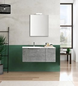 Mobile sottolavabo e lavabo Portland cemento L 30 x H 40 x P 45.5 cm, 1 anta