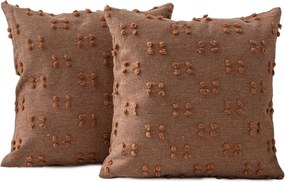Federe decorative in set 2 pz 43x43 cm Tuffet – Mioli Decor