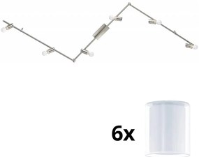 Eglo - Faretto LED MY CHOICE 6xE14/4W/230V cromo/bianco