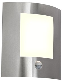 Lampada da parete per esterni moderna in acciaio con sensore di movimento IP44 - Emmerald 1
