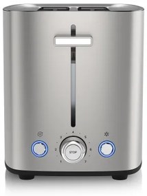 Niceboy ION Cruncher C4 - Tostapane a due fori e tostatore 850W/230V in acciaio inox