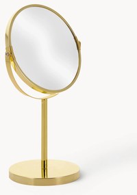 Specchio cosmetico rotondo con ingrandimento e base in metallo Classic