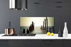 Pannello retrocucina Mare, sole, paesaggio 100x50 cm