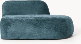 Chaise longue in teddy bouclé Wolke