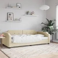 Letto da Giorno Crema 90x200 cm in Tessuto 354209