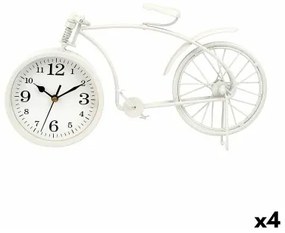Orologio da Tavolo Bicicletta Bianco Metallo 38 x 20 x 4 cm (4 Unità)