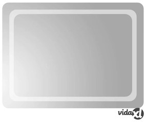 vidaXL Specchio da Bagno con Luci LED 80x60 cm