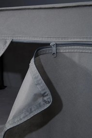 Armadio in tessuto grigio 90x160 cm Dara - Premier Housewares