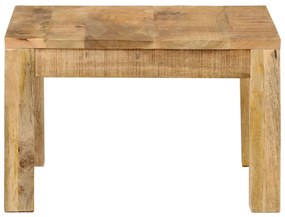 Tavolino da salotto 55x55x35 cm in legno massello di mango