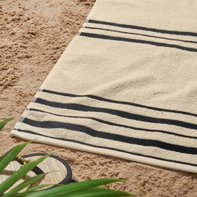 Telo mare beige 75x150 cm Banded Stripe - Catherine Lansfield