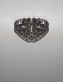 Giogali lampadadario a soffitto 60 cristallo nickel nero e cromo lu...