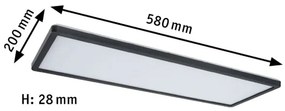 Paulmann 71003 - LED/22W Pannello dimmerabile ATRIA 230V 3000K nero