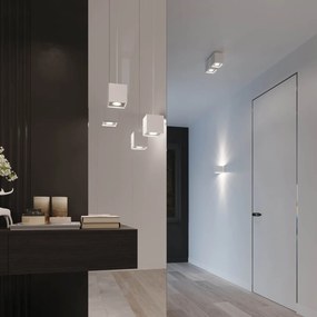 Plafoniera da Soffitto in Alluminio QUAD 1 GU10 Bianca da Interno
