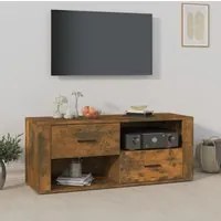 Mobile TV Rovere Fumo 100x35x40 cm in Legno Multistrato cod mxl 28085